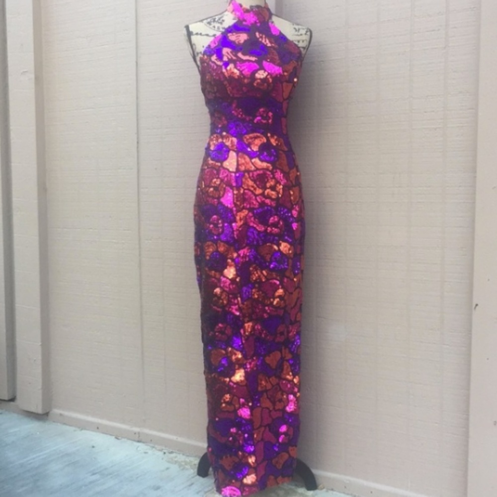 Sequin gown prom pageant